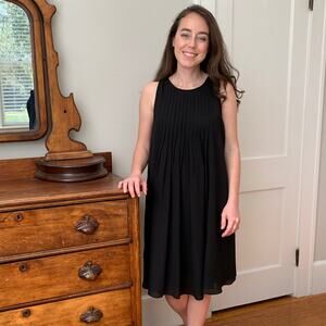 Nanette Lepore Black Pleated Dress, Size 6